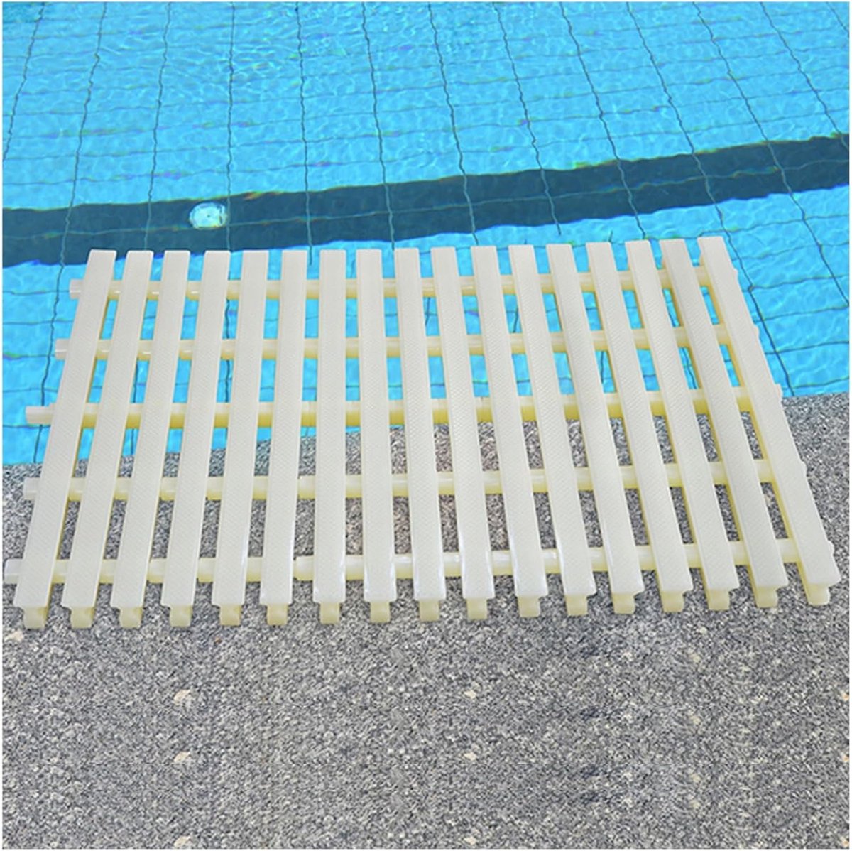 Afvoerrooster Kunststof - Kanaal Afdekking - Oppervlaktewater Afvoeren - UV Bestendig PP Materiaal - 100cm Lang 15cm Breed - Wit