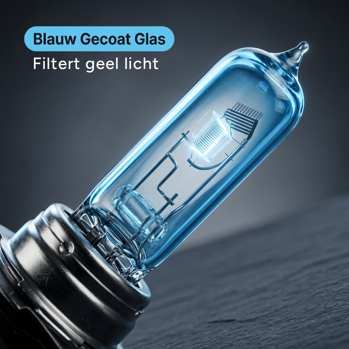 HaloVision Halogeen Koplampen H15 – 12V 3000Lm 5500K Koud Wit – Blauw Glas Super White Dimlicht Grootlicht Halogeenlampen Set van 2 Autolampen – foto 3