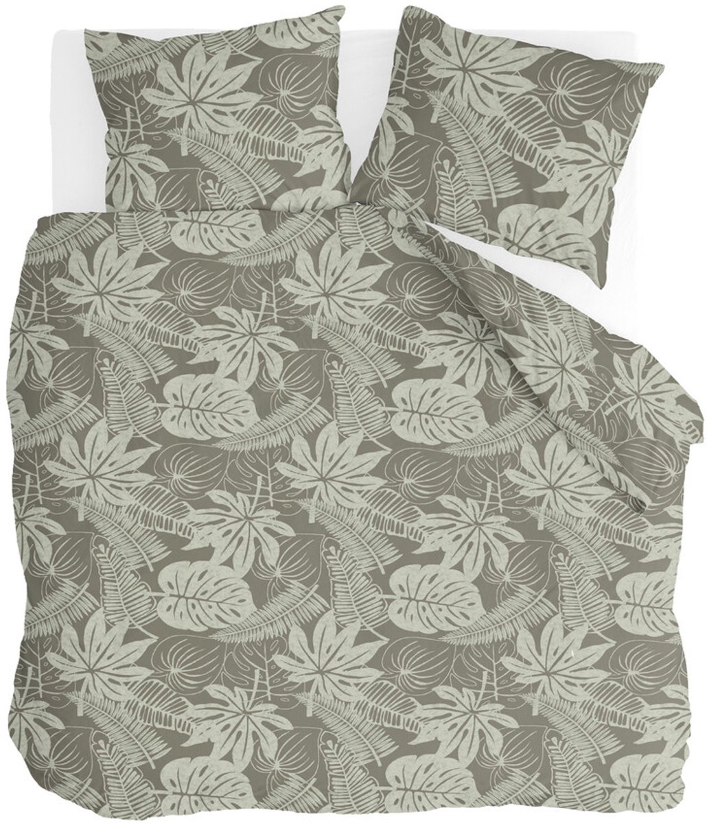 Byrklund Dekbedovertrek Joep - 240x220 - 80% Polyester / 20% Katoen - Taupe / Kaki