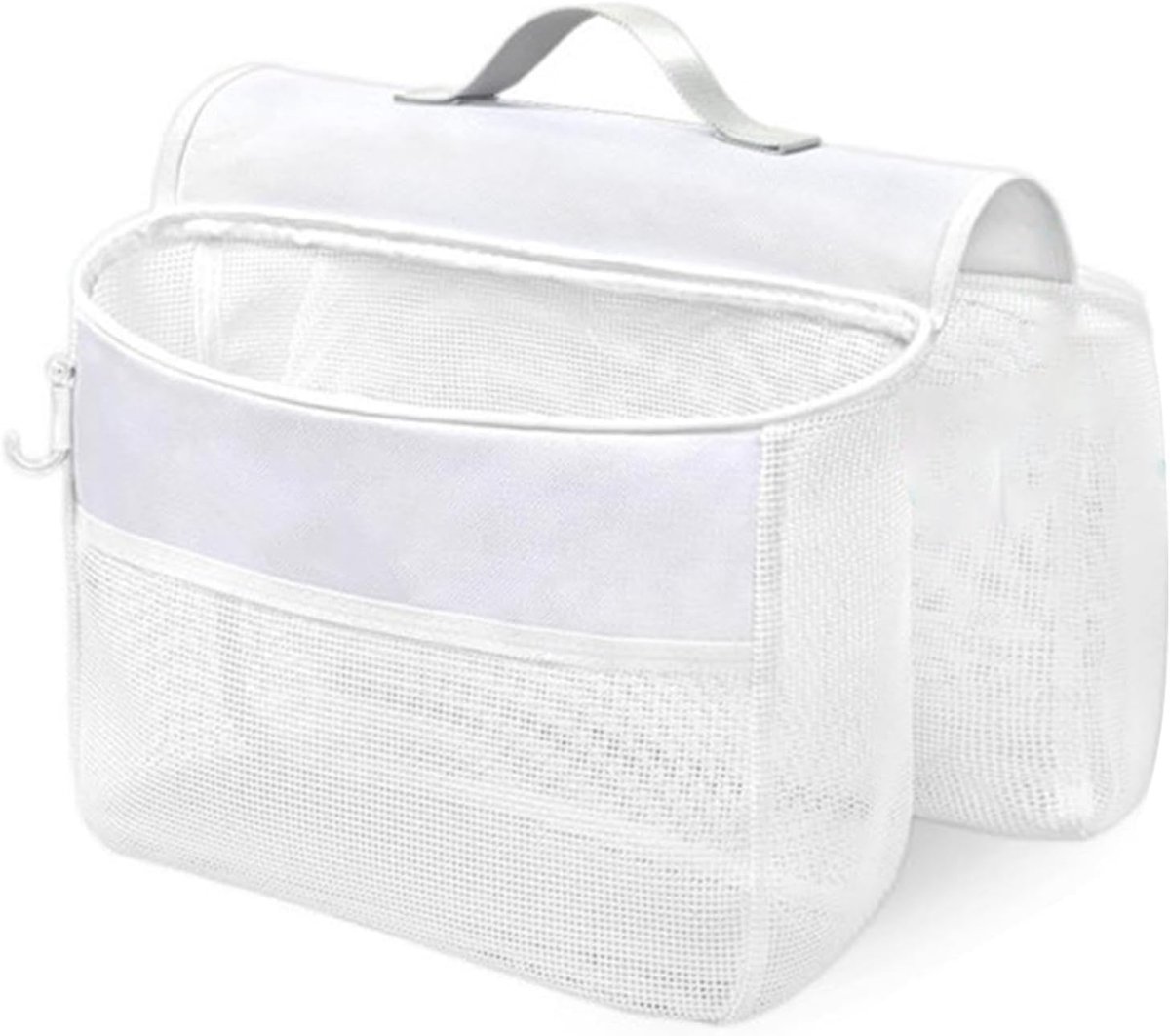 Bad Speelgoed Organizer - Douche Opberger - Baden Opruimen - Sneldrogend Mesh - Grote Capaciteit - Wit