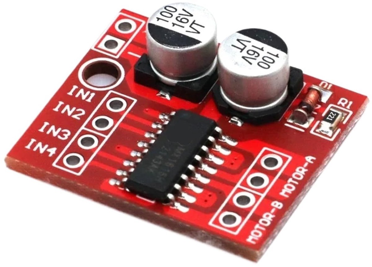 Motor Driver Module - Dubbele H Brug - Motoren Aanbesturen - PWM Snelheidsregeling - 10 Stuks - Groen