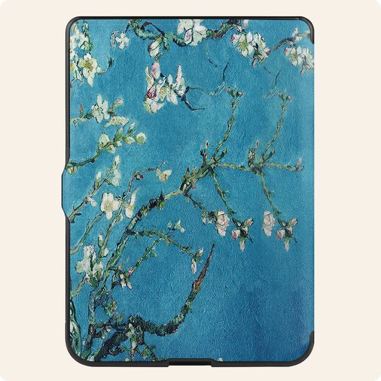 Hoesje Geschikt voor Kobo Nia Hoes Book Case Trifold - Hoes Geschikt voor Kobo Nia Hoesje Book Cover - Bloesem van Hoesje  — afbeelding 5