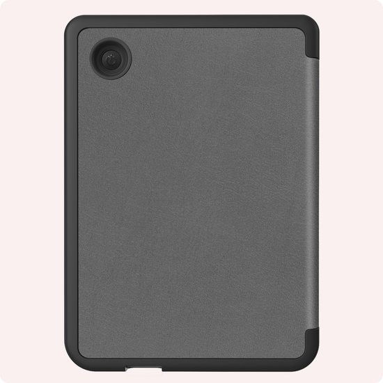 Hoes Geschikt voor Kobo Clara 2E Hoesje Bookcase Cover Book Case Hoes Sleepcover Trifold Met Screenprotector - Grijs — afbeelding 4