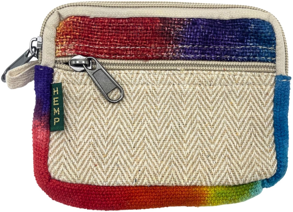 Tiedye Hemp Square Pouch