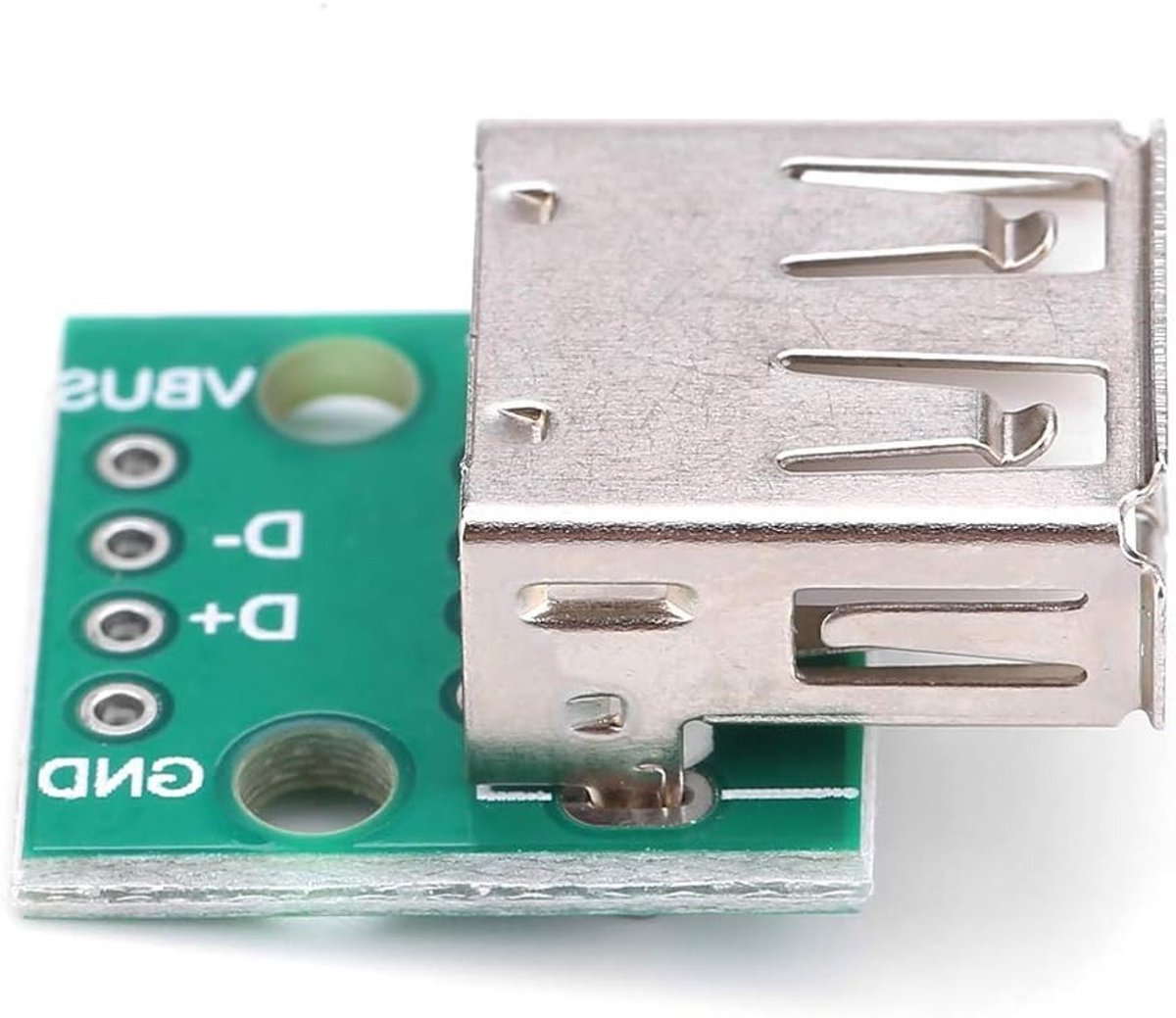 USB Breakout Board 10 Stuks - USB naar DIP Adapter 2.54mm, Mini USB Breakout Board met 4 Pins voor Elektronica Projecten