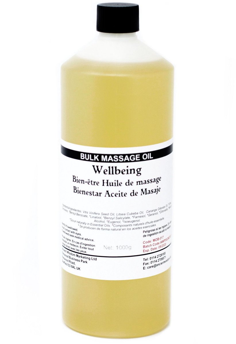 Wellbeing 1Kg Massage Oil