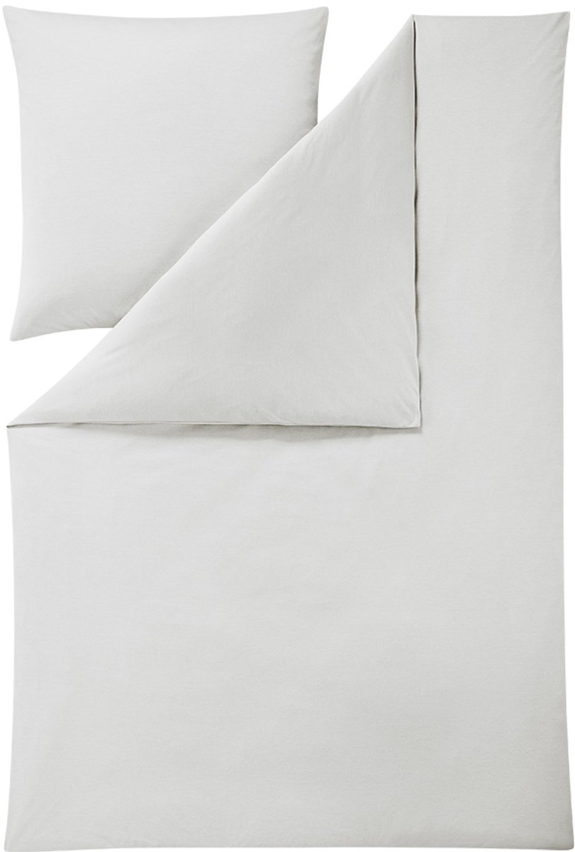 Estella Takoma - Dekbedovertrekset - Mako-interlockjersey - 200 x 220 cm - 3-delig Zilver