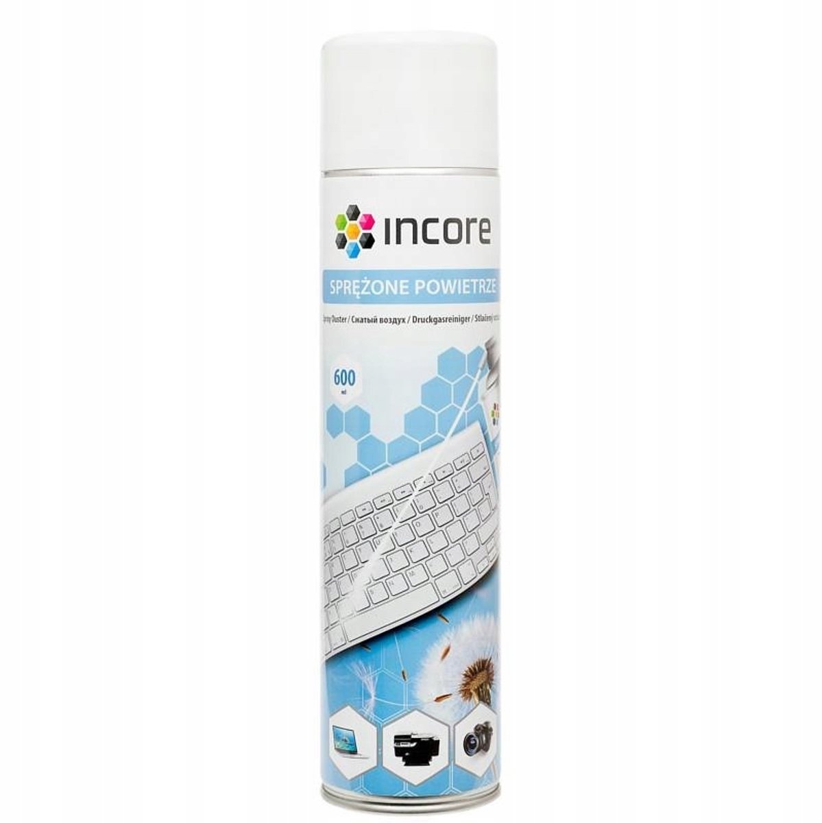 Incore serie ISC1280 - Samengeperste Lucht Spray - 600 ml - Professioneel Reinigingsgereedschap - Veilig en Efficiënt
