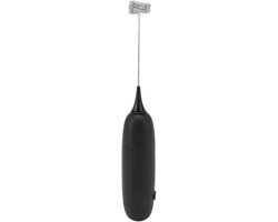 Melkopschuimer - Koffie klopper - Dranken maken - Draadloos op batterijen - 23.8 cm - Zwart
