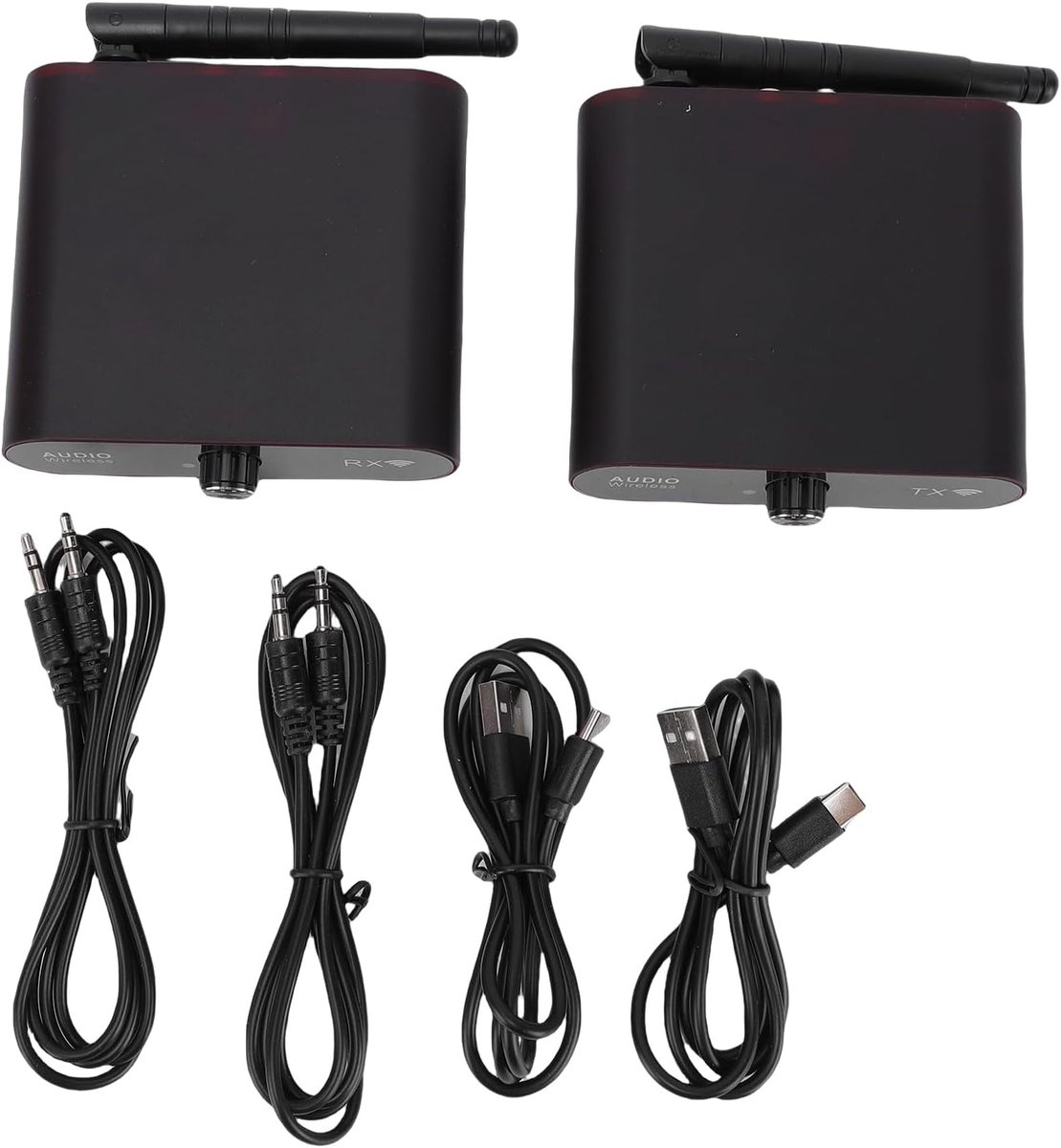 Draadloze Geluidszender - Audio Transceiver Kit - Muziek Streamen - Nul Latentie Audio - 100 Meter Bereik - Zwart