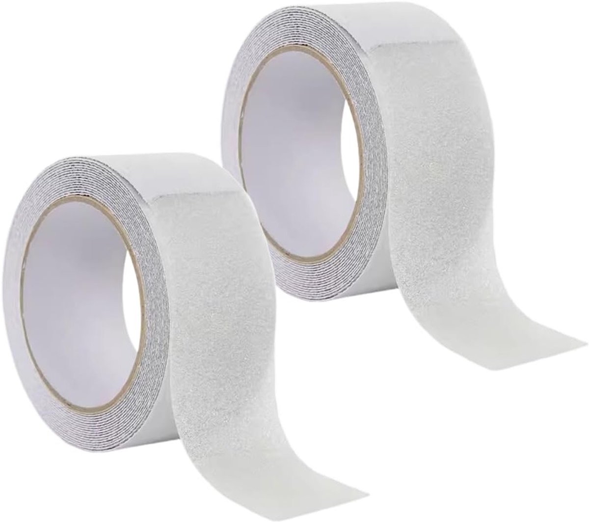Pack van 2 Transparante Anti-Slip Plakband 5m x 2cm voor Trappen, Badkamer en Buitengebruik Veiligheidsstrip