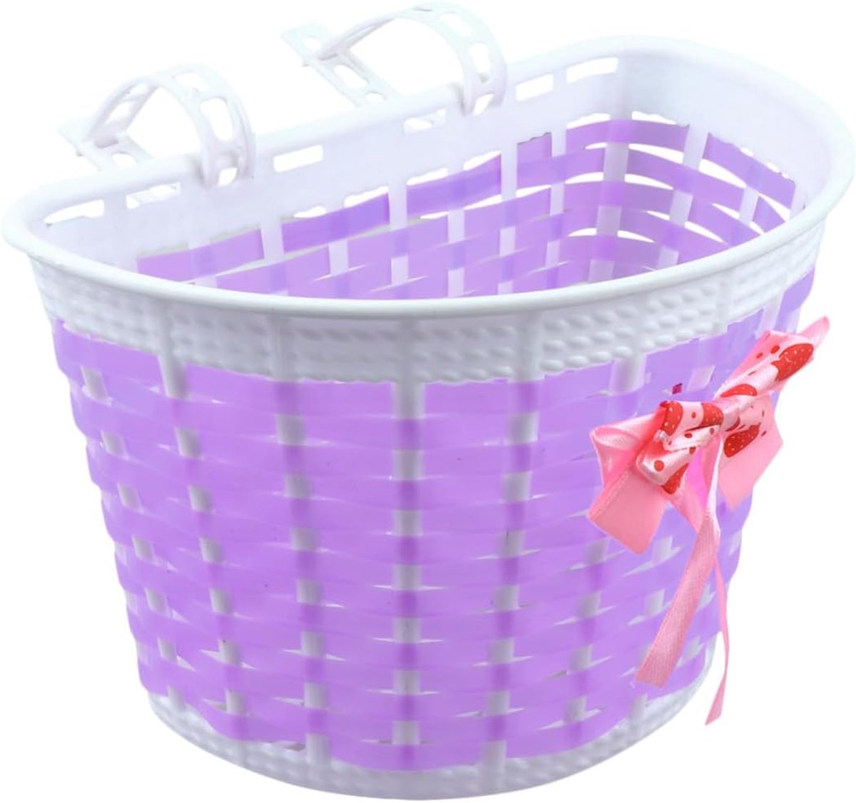 Kinderfiets Accessoires Stuurdecoratie Mand Fietsen Opvrolijken Eenvoudige Montage 4 Delig Lila