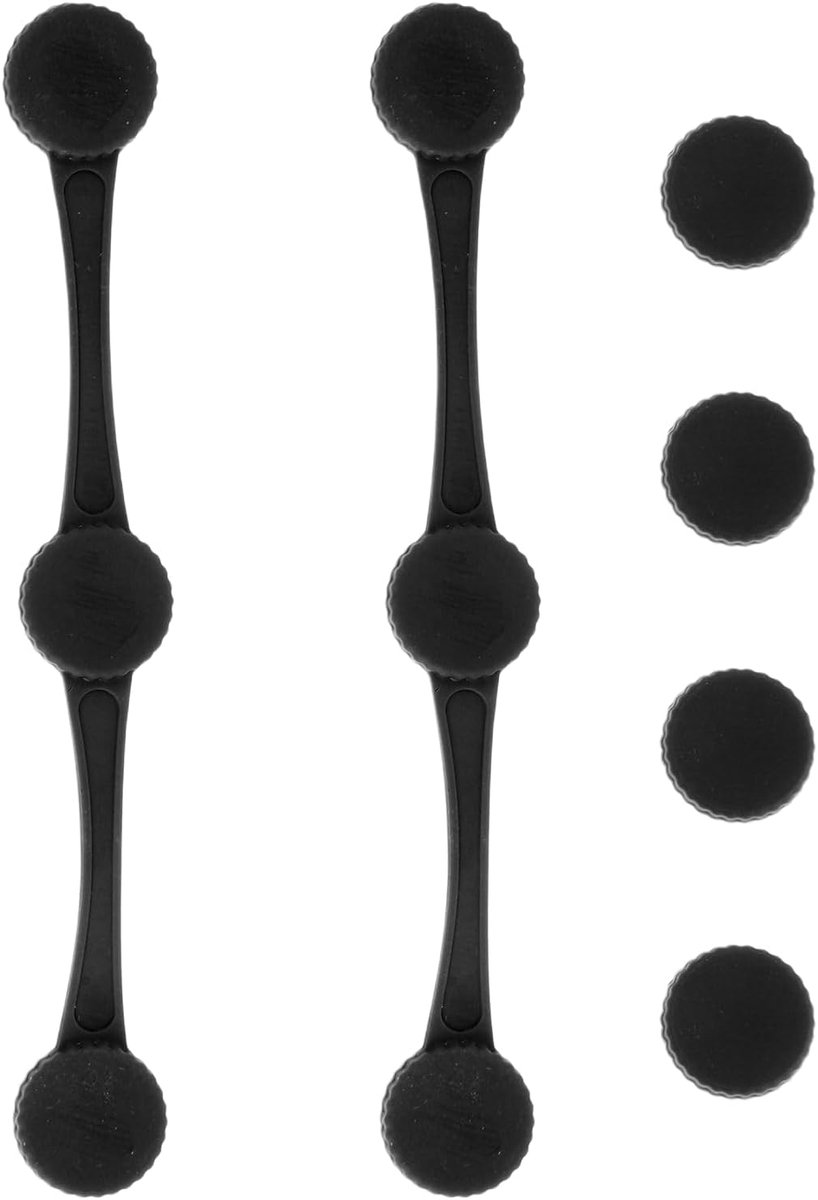 Magnetische Houders Airfryer Clips Bakpapier Vasthouden Hittebestendig Siliconen 2 Stuks Zwart