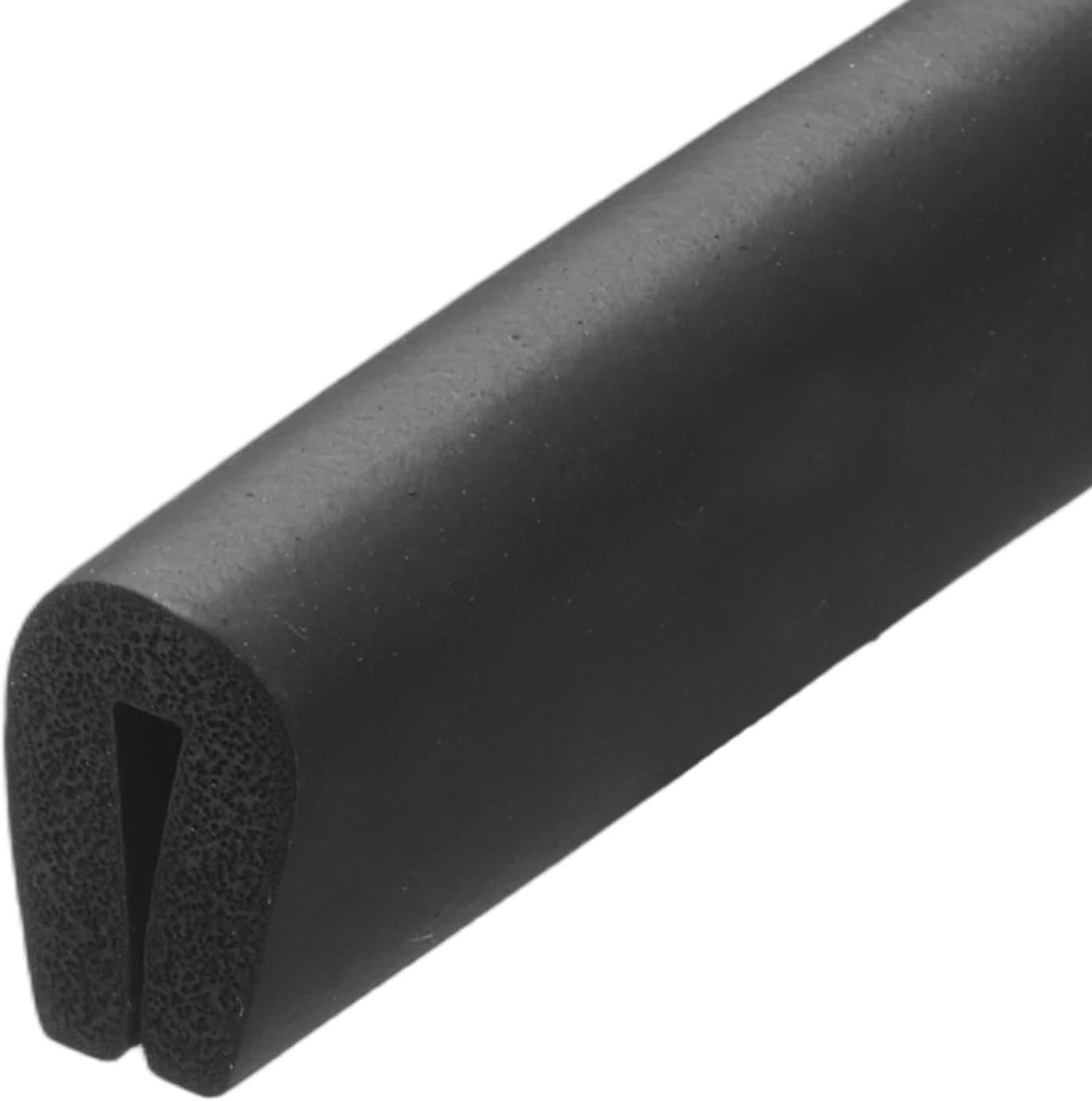 Rubberen randafwerking - U-profiel afdichting - Rand bescherming - Flexibel EPDM rubber - 2 meter lengte - Zwart