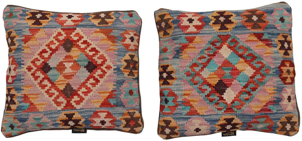 Traditioneel handgeweven kilim kussen