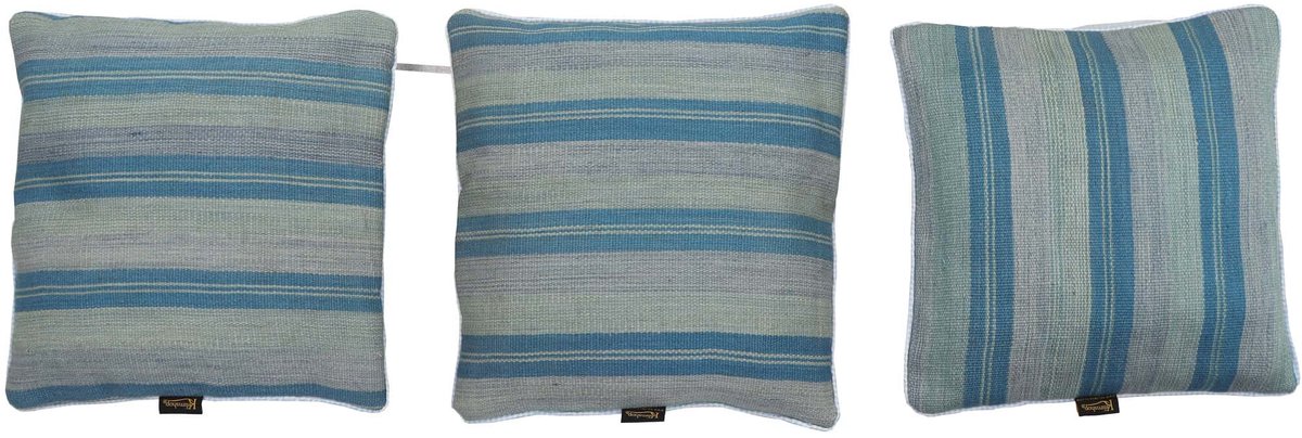 Handgeweven Blauwe Kilim Kussen