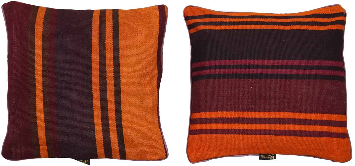 Handgeweven Stripe Kilim Kussen