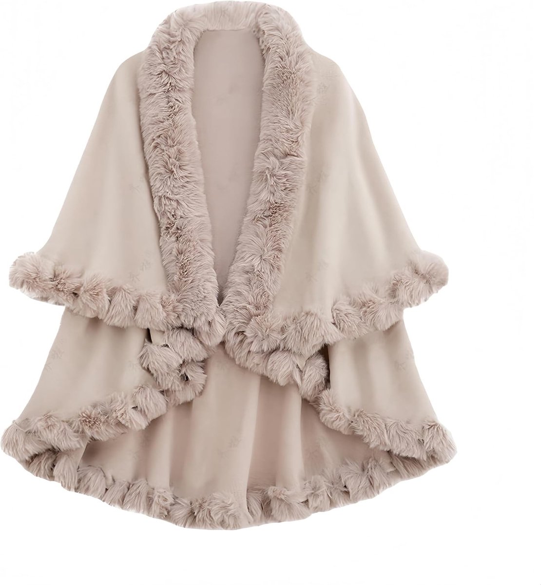 Zachte nep cashmere sjaal en poncho voor dames - Gebreide wintercape, stijlvol en comfortabel voor koude dagen, one size, perfect voor de herfst en winter