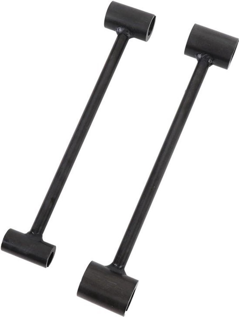 2 Pack Aanpassende Sleutel Deurscharnierreparatiegereedschap - Stalen Constructie Dubbele Hoofde Deur Scharnierafstelgereedschap Reparatie Sleutel Scharnierbuiger