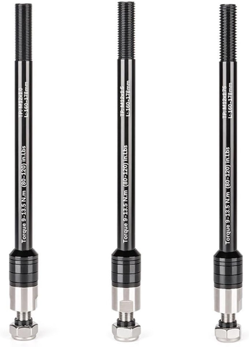 Fietstrailer Thru Axle Adapter voor CNC Bewerkt Trainer, Voor Voorvorkas van 160-178mm, Geschikt voor Fietstrailers en Fietstoebehoren