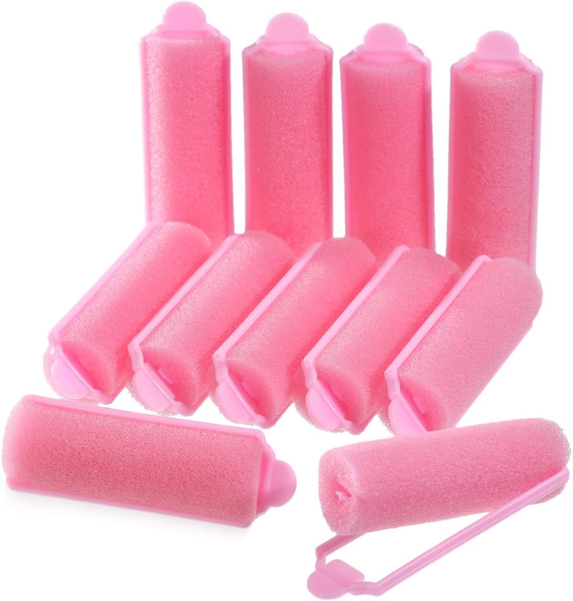 Flexibele 36-delige schuimrollers voor het creëren van prachtige krullen en haarstijlen (roze)