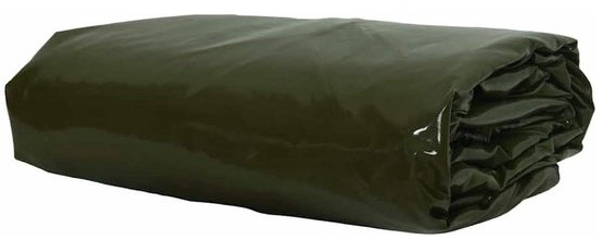 Zeil met PVC-coating - Afdekzeil Buitenhoes - Tuinmeubels Beschermen - Water- en UV-bestendig - 3 x 5 m - Olijfgroen