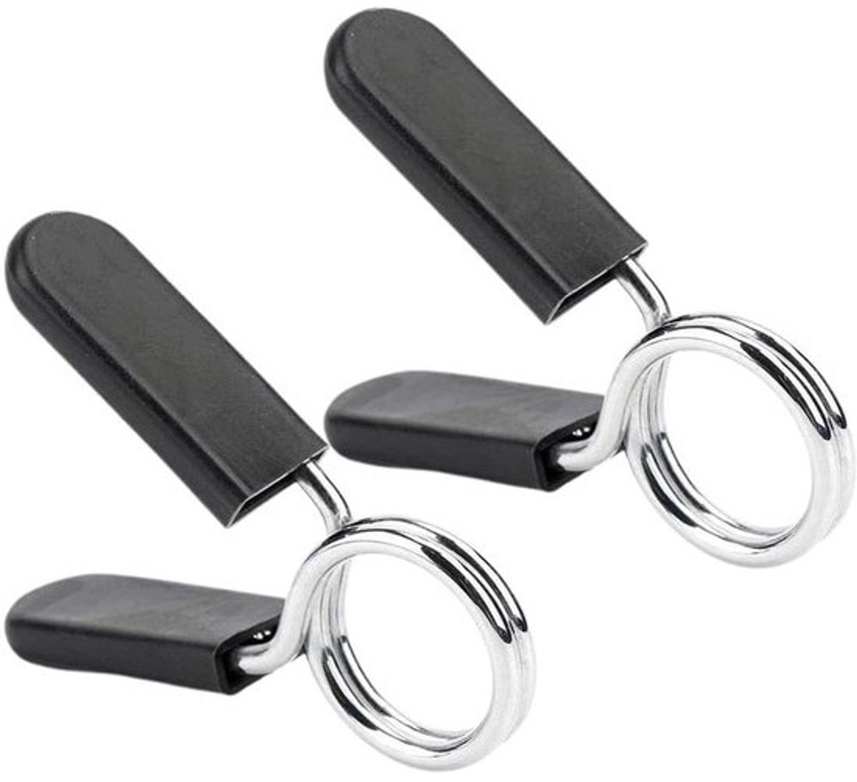 Veerklemmen Halterstang - Halterklemmen Krachtsport - Gewichtheffen Stabiliseren - Antislip Bevestiging - 28 mm - Chroom