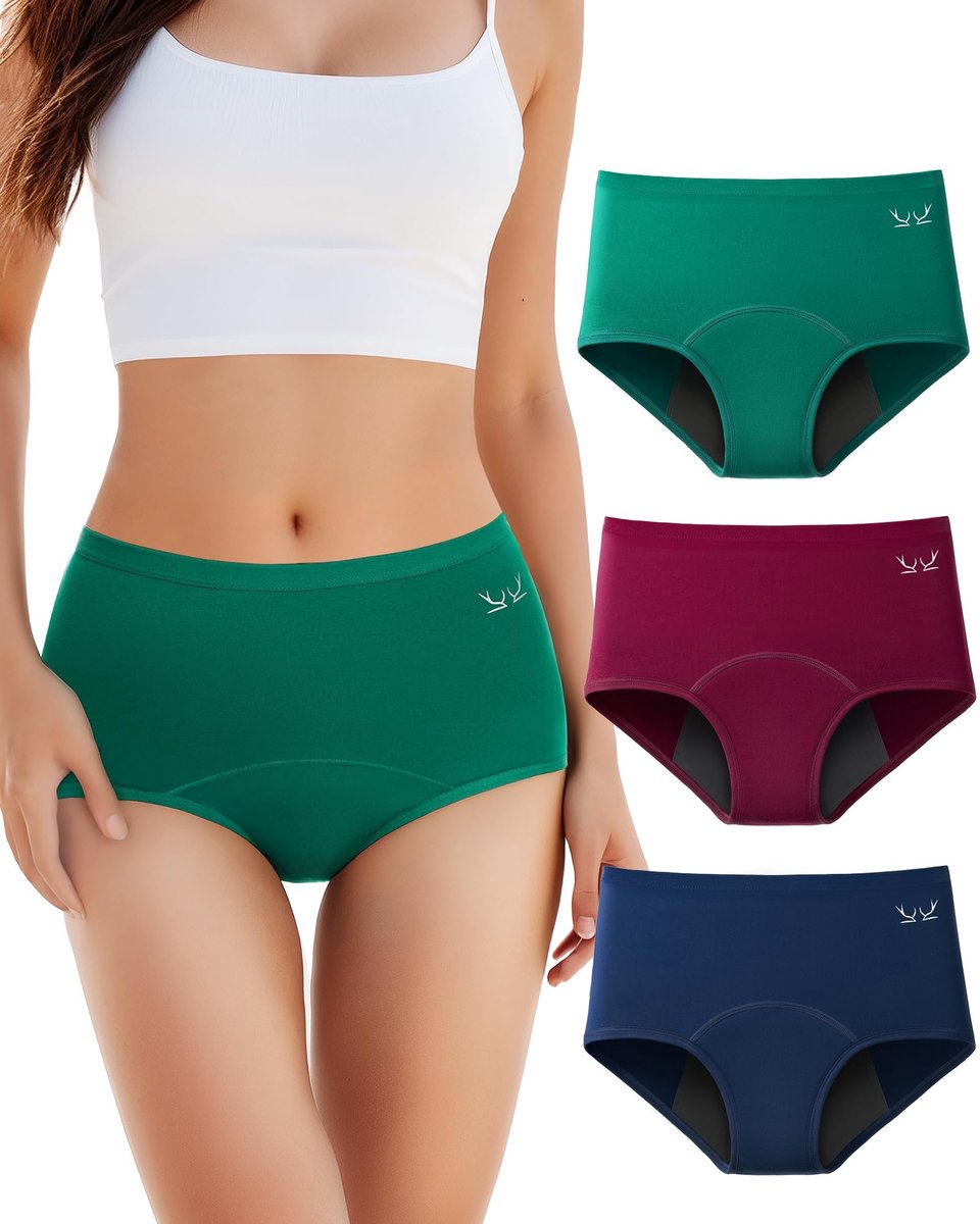 Dames Katoenen High Waist Ondergoed - Set van 3