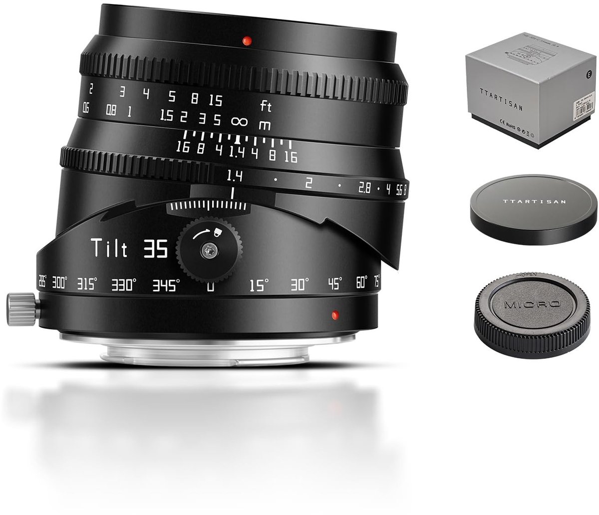 35mm f1.4 Tilt Lens voor - Creatieve Focuscontrole