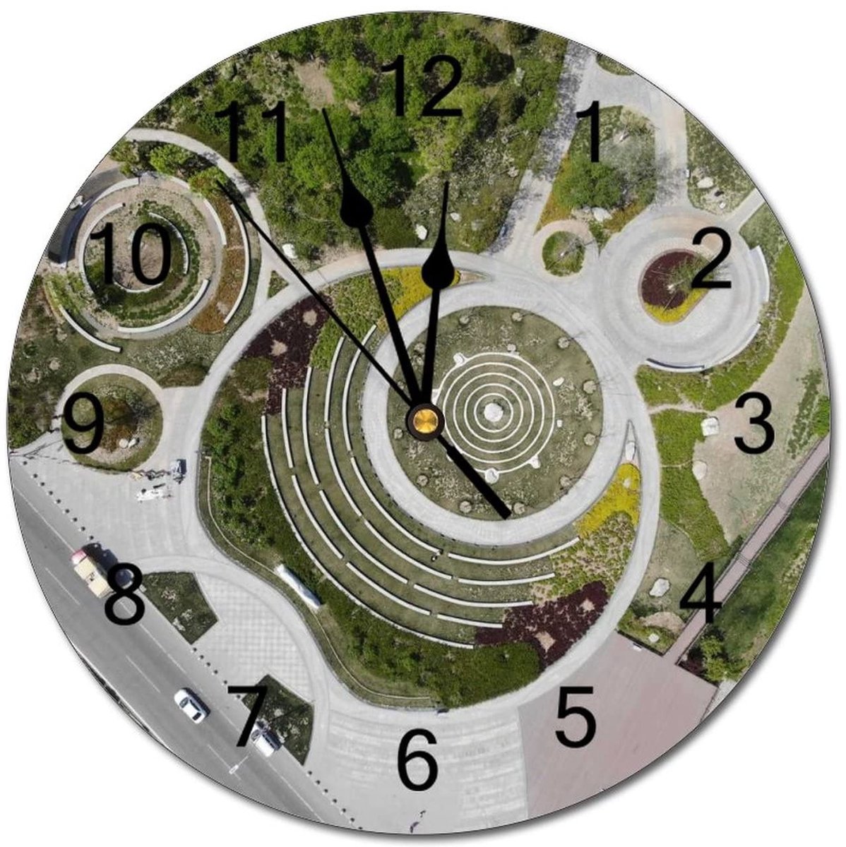 Wandklok - Stille en moderne uitstraling - Zwart - 10 inch