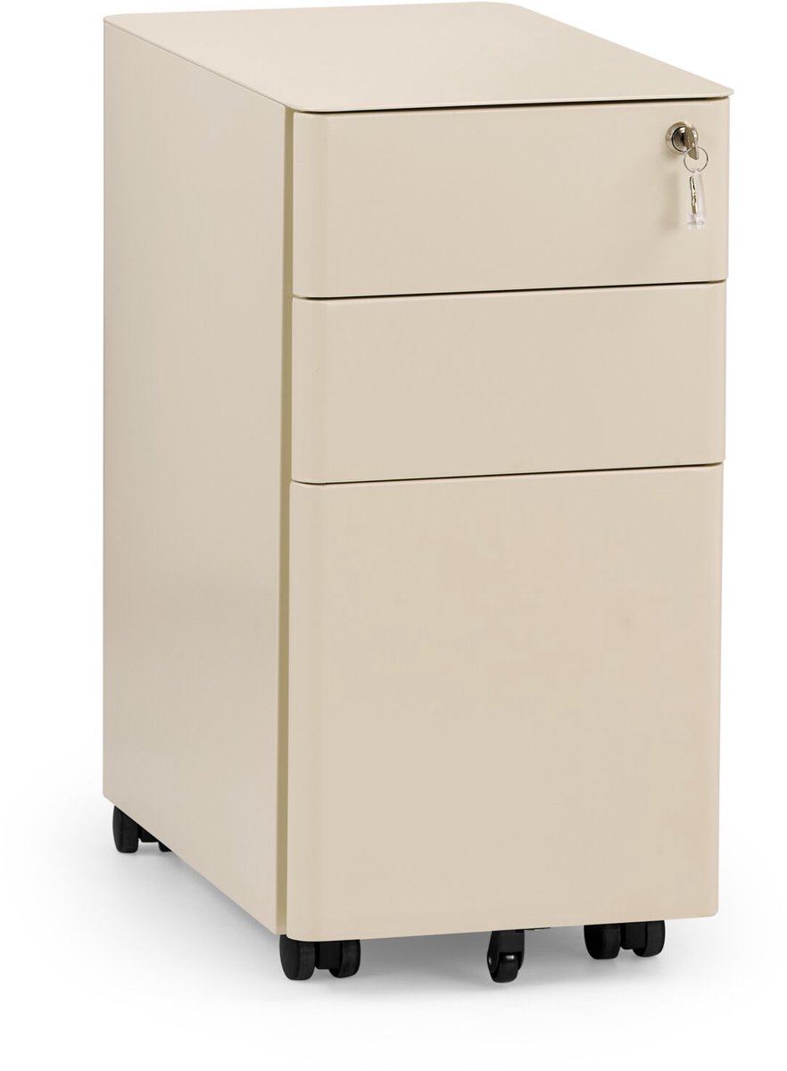 Rolcontainer COLOR I metaal beige hjh OFFICE
