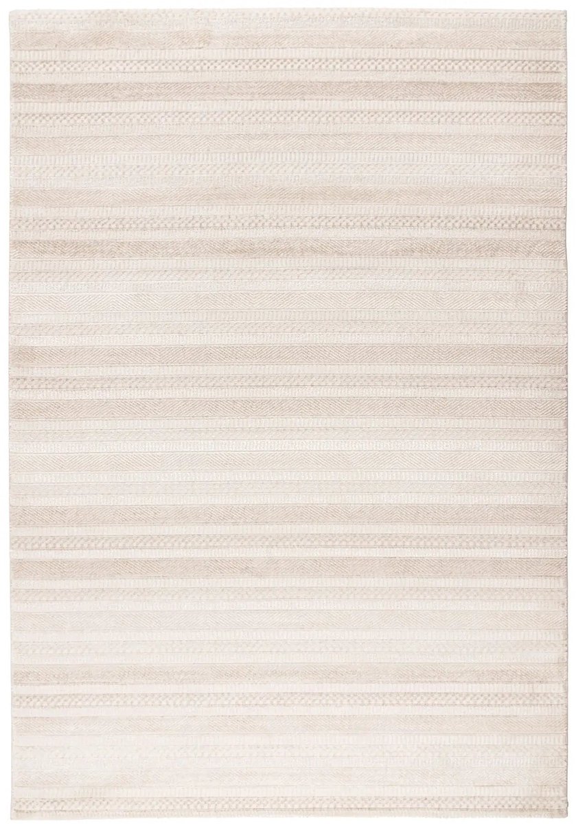 Dutch XXL Modern Vloerkleed | Tapijt | Nancy | Strepen | Beige/Crème | 200x290 cm Beige / Crème