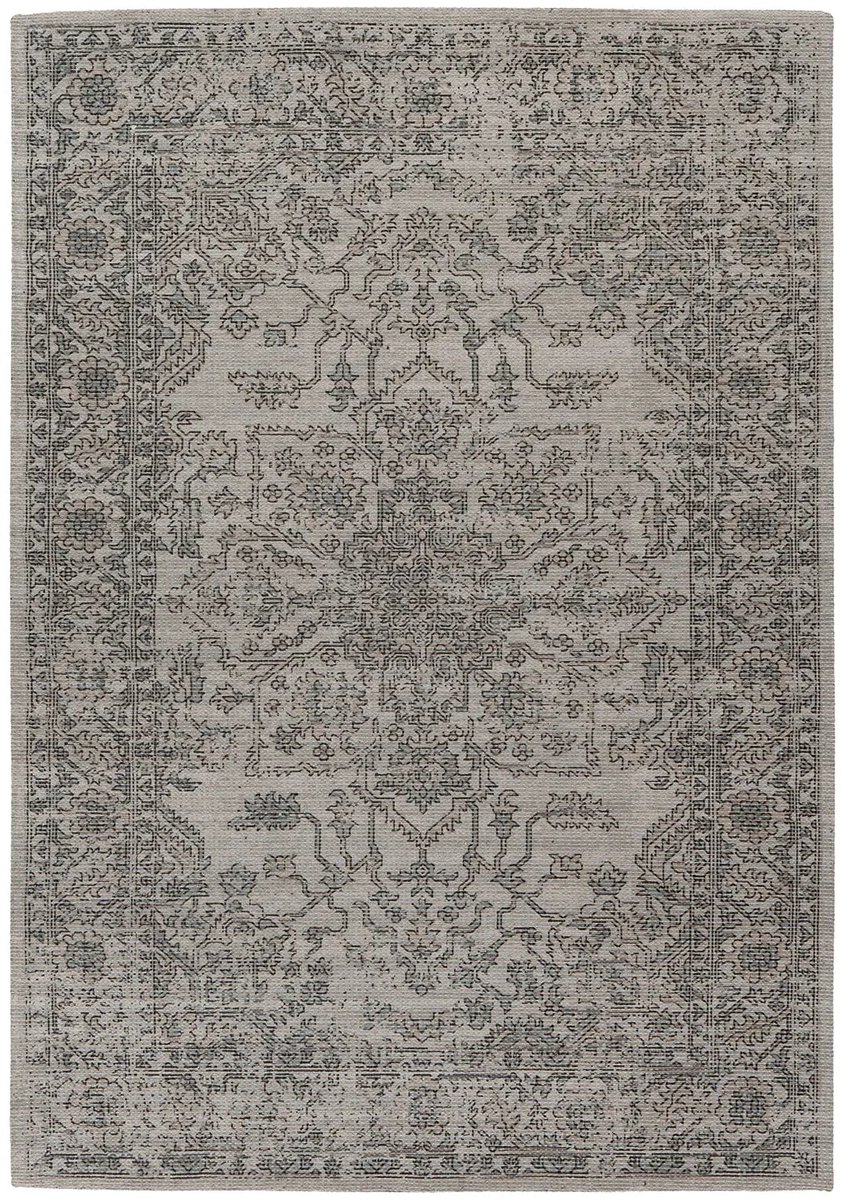 Dutch XXL Vintage Vloerkleed | Tapijt | Perry | Ornamenteel | Groen/Taupe | 80x150 cm Groen / Taupe