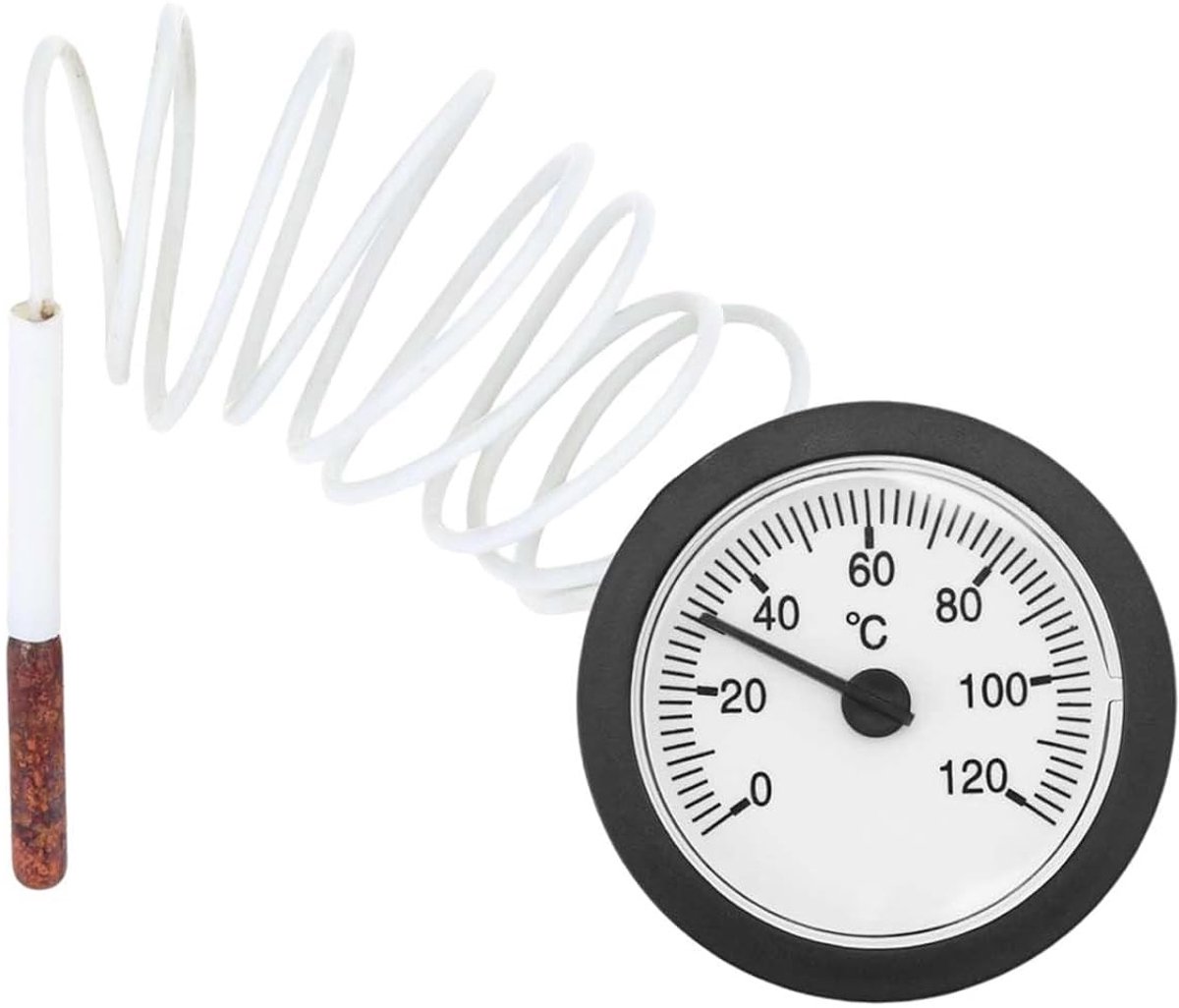 Capillaire thermometer 0-120°C voor gas, vloeistoffen en damp - Nauwkeurige temperatuurmeting en betrouwbare sensor