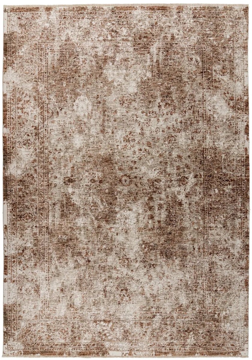 Dutch XXL Vintage Vloerkleed | Tapijt | Amora | Ornamenteel | Peach | 80x300 cm