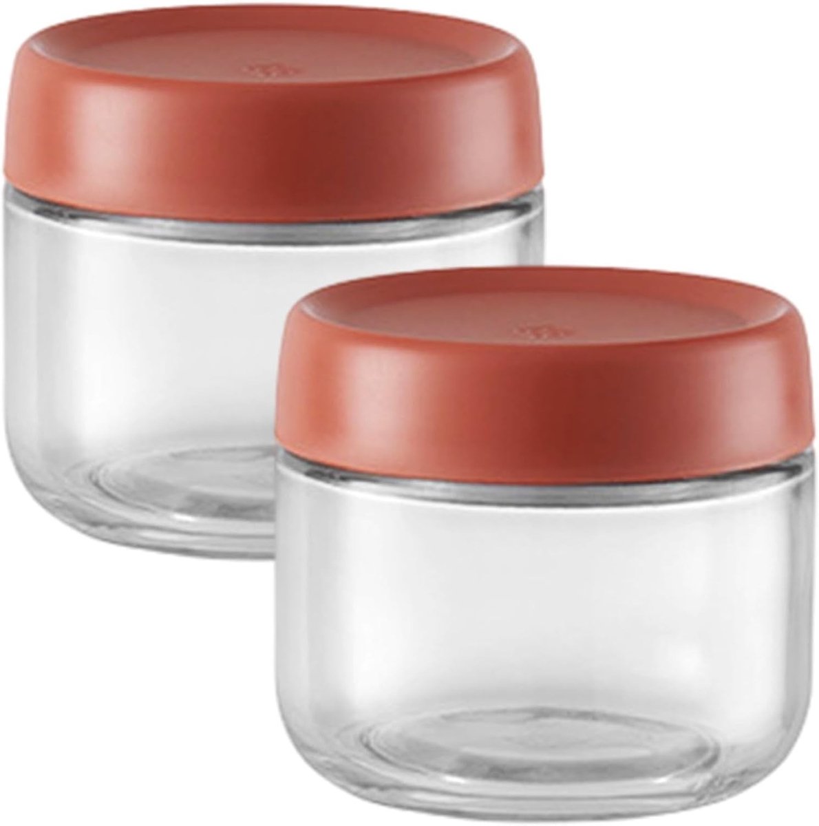 Set van 2 Herbruikbare Glazen Jars van 280ml voor Overnight Oatmeal, Salades, Yoghurt en Desserts met Deksel