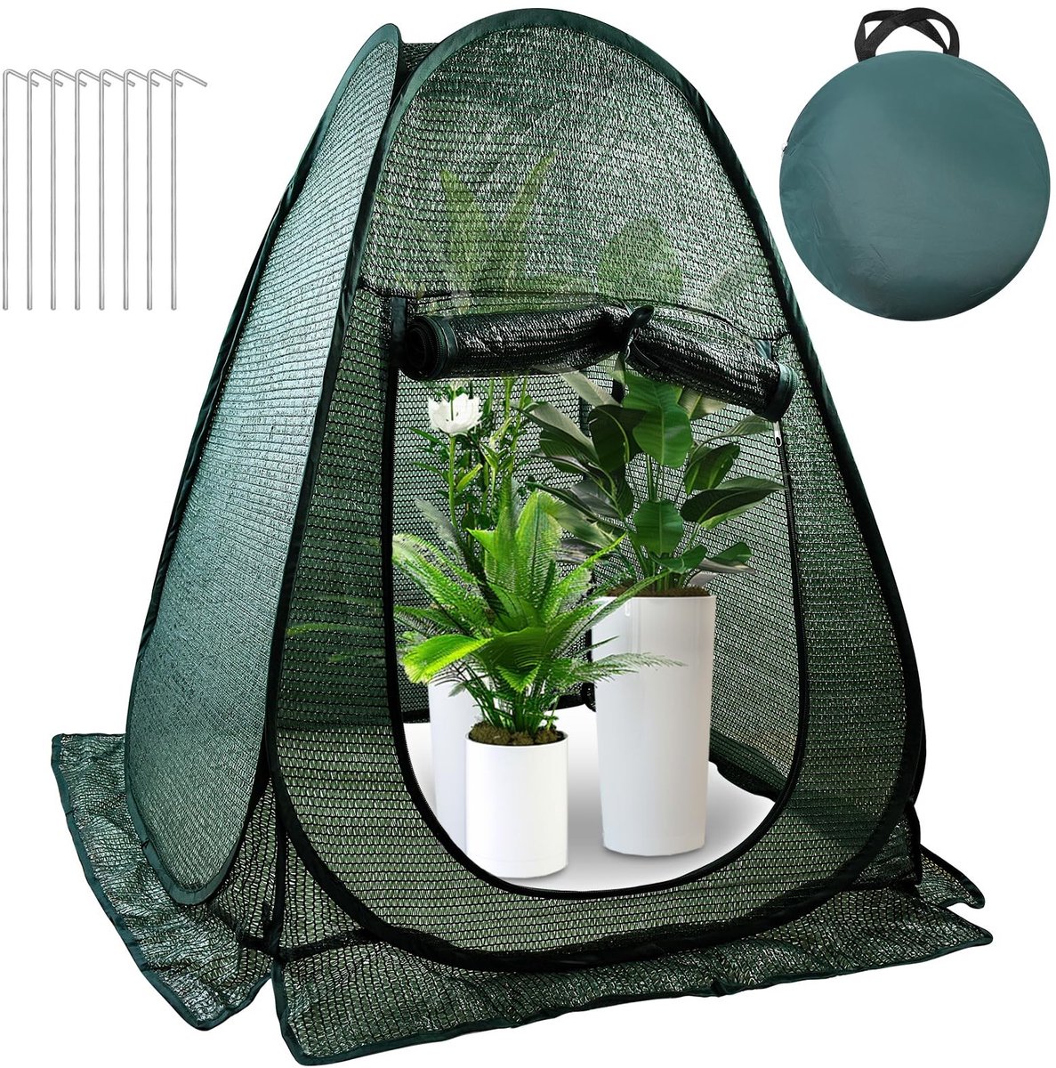 Pop-up Plantenschuilplaats - UV-bescherming 71 x 71 x 81 cm