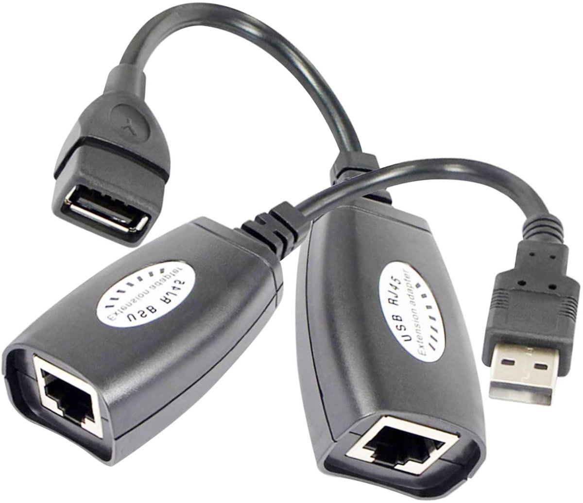 USB 2.0 Extender naar RJ45 Verlengingsadapter - Tot 45 m
