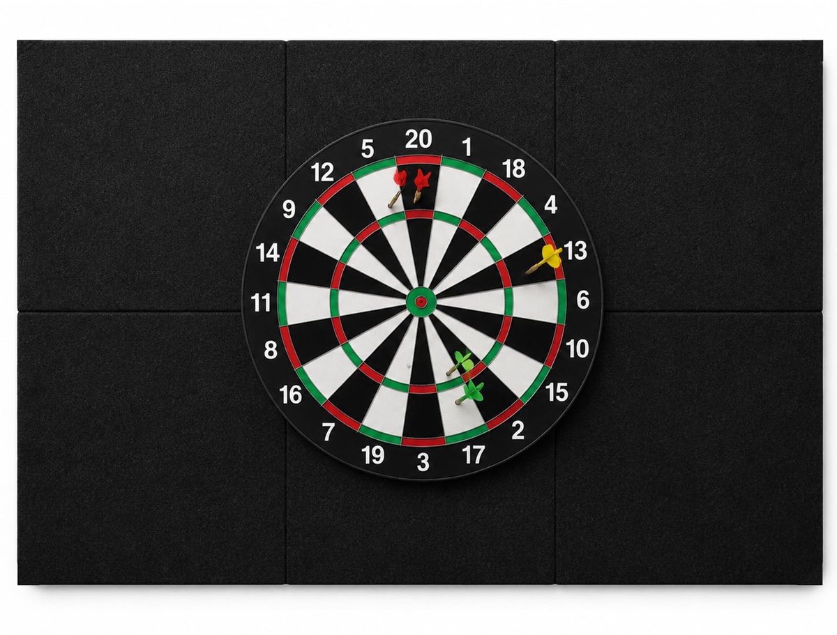 Dart Muurbescherming - Vilten Beschermmat Zwart 900x600x12mm