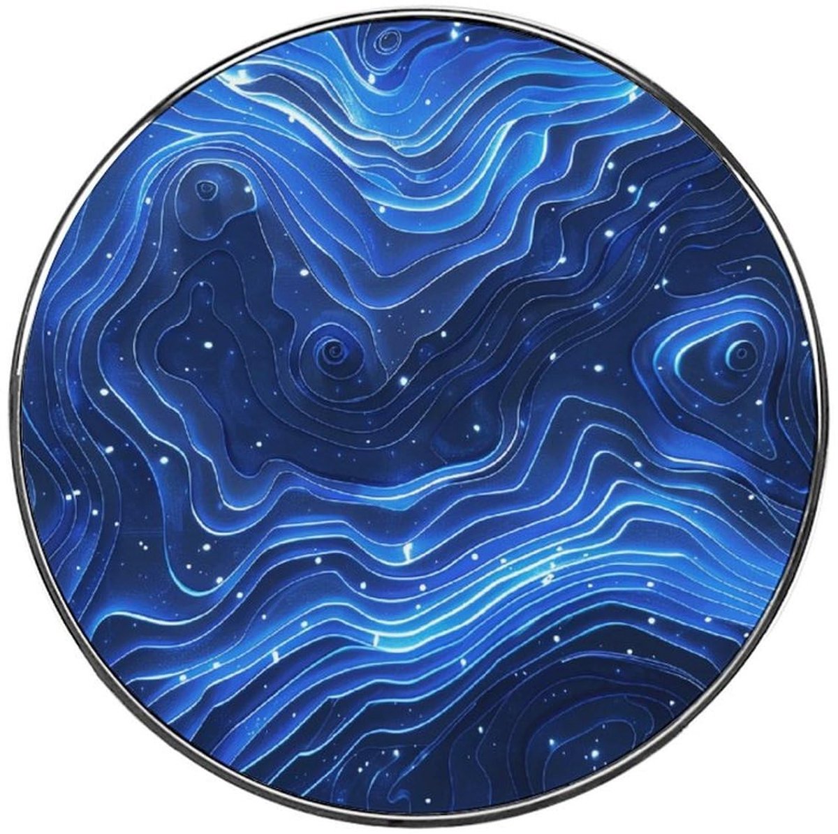 Koelkast Magneten - Sterke Magnetische Stickers in Elektrisch Blauw Patroon