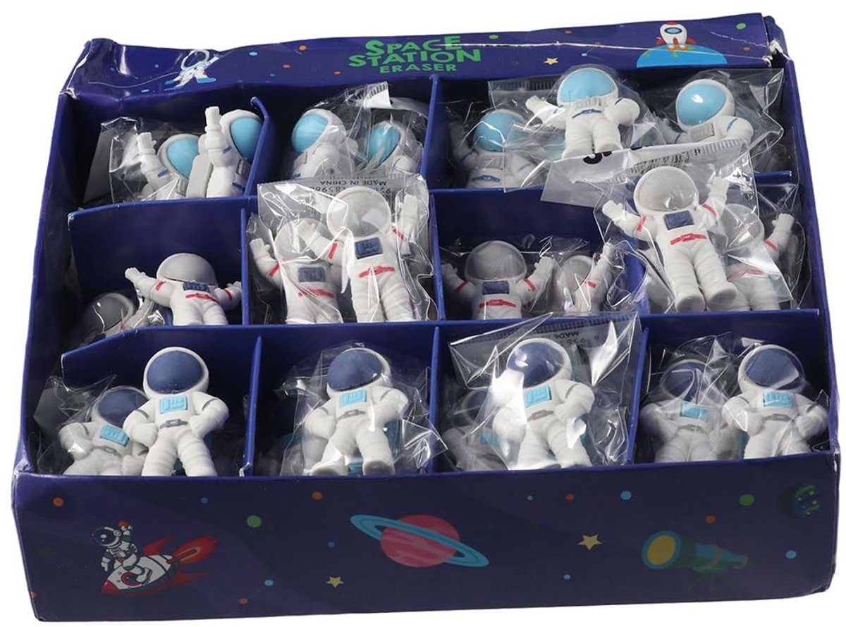 48 Stuks Schattige Ruimte Gum Set - Mini Astronaut Vormig