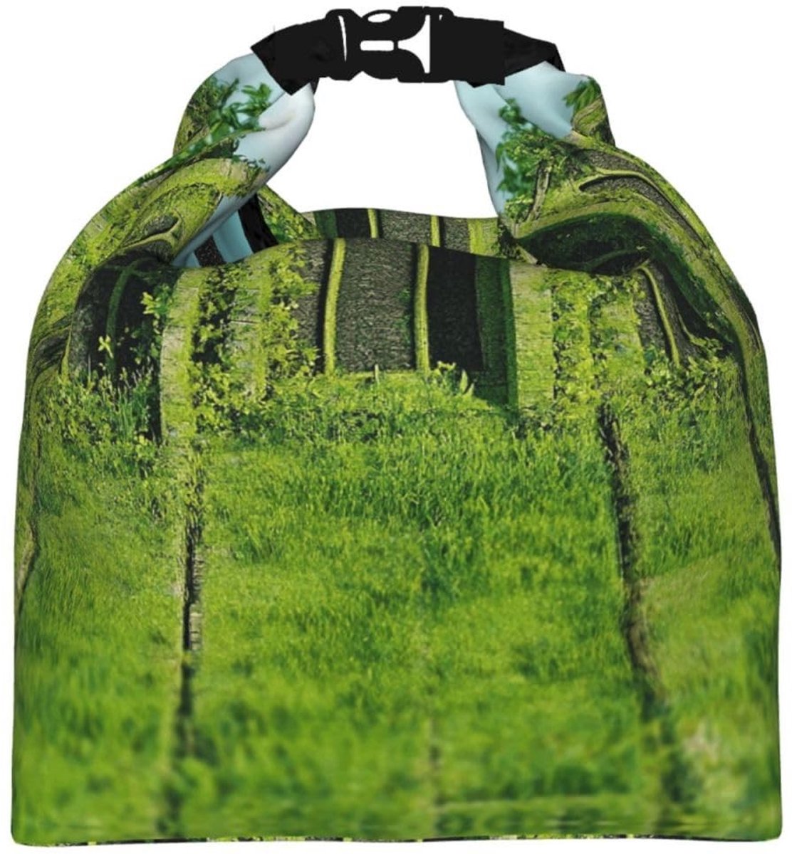 Geïsoleerde Lunchtas - Roll Top met Onkruid Print
