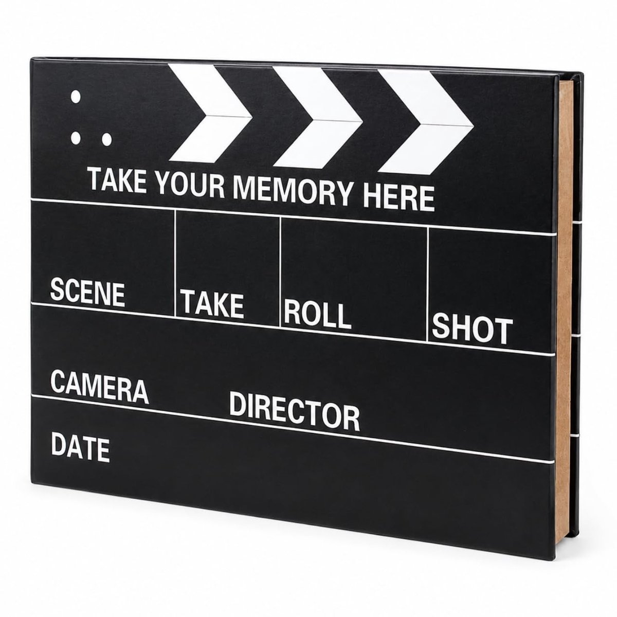 Fotoalbum Movie Clapperboard - 30 zwarte pagina's voor 100 foto's 4x6