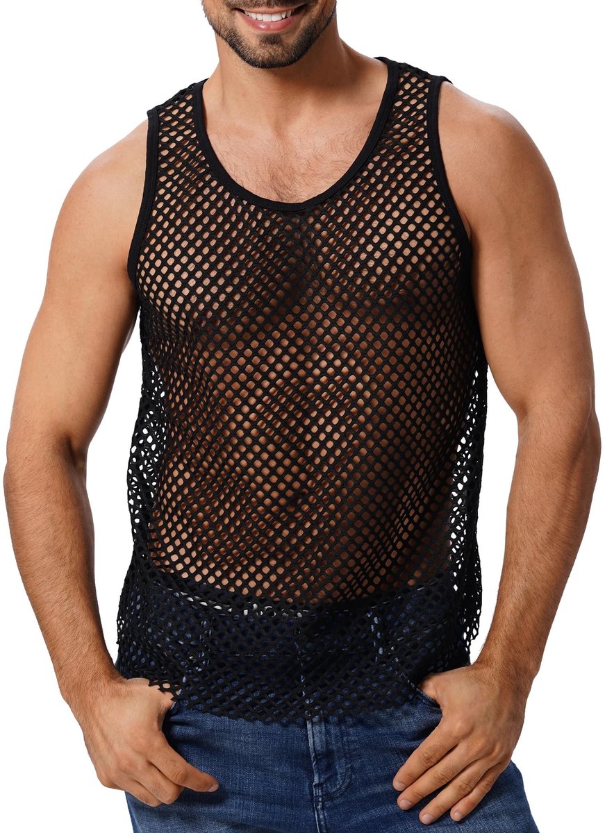 Casual Tanktop voor Mannen - Zwart