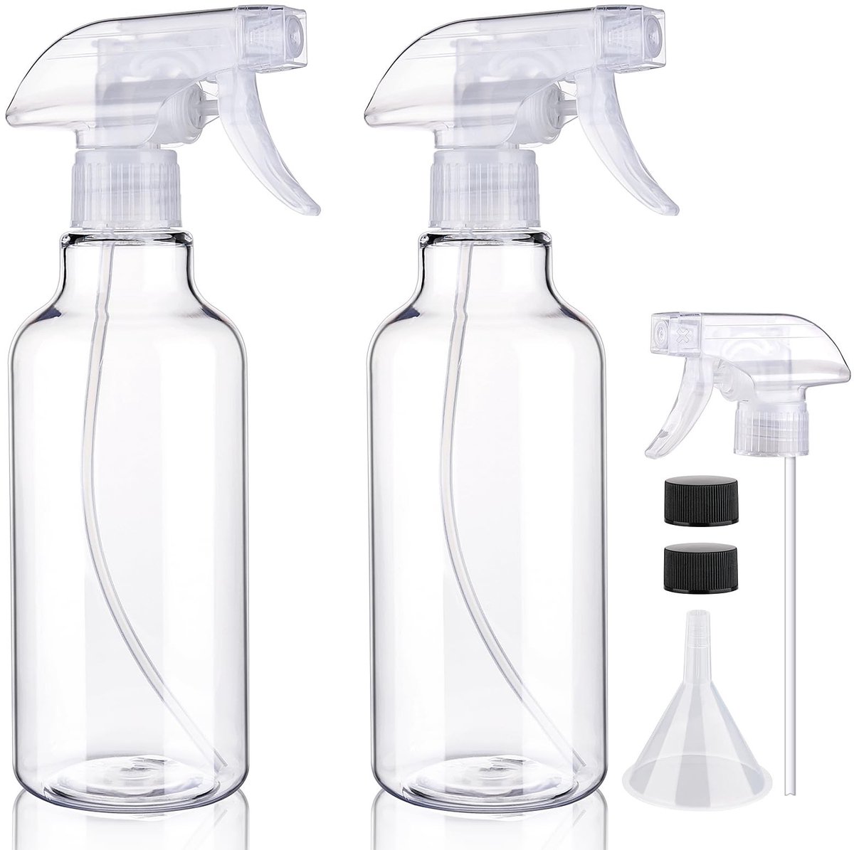 Plastic Sprayflessen - 500ml set van 2 voor schoonmaak en verzorging