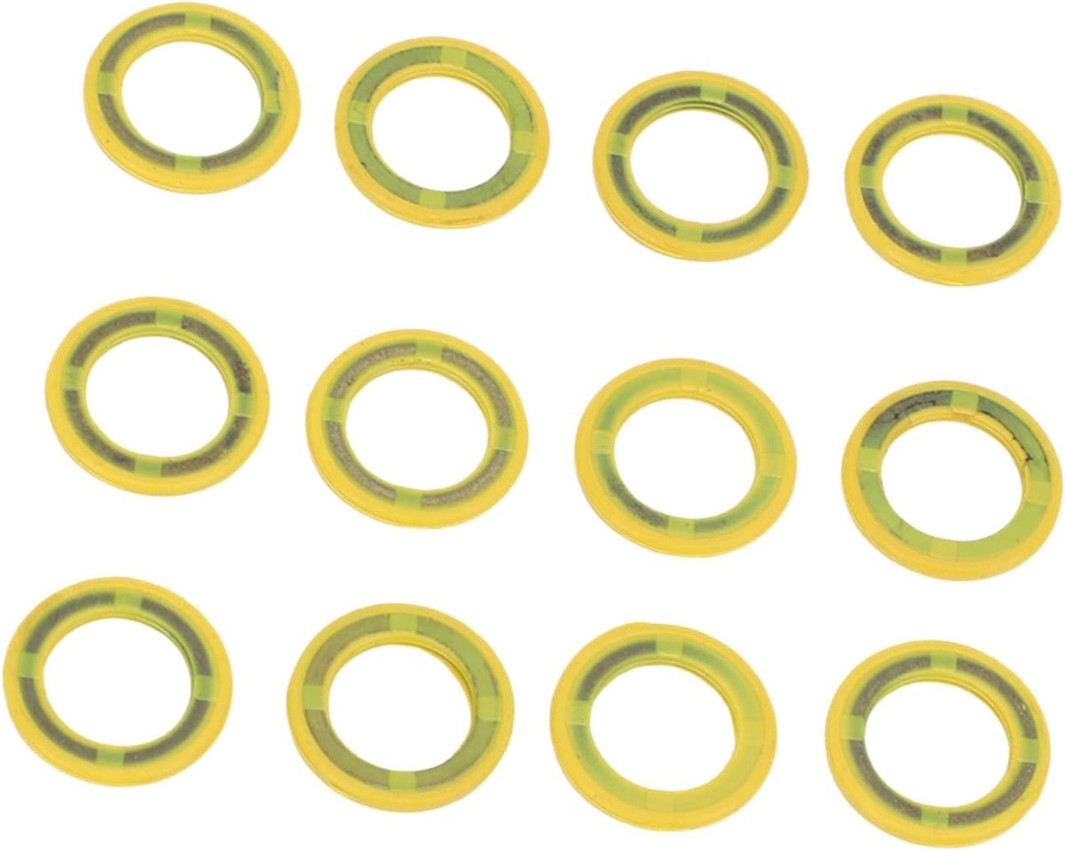Onderwaterhuis Olie Afvoerpakking 8M0007119 Lekvrije Rubber/Metaal Seals, 12 Stuks voor Boot Eigenaren en Reparatiewerkplaatsen