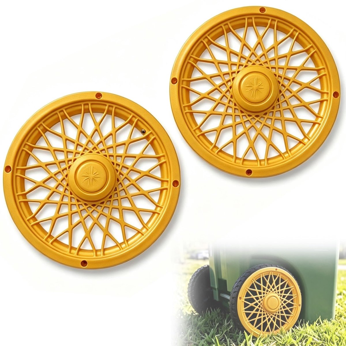 Wieldoppen voor Vuilnisbakken - Decoratieve beschermkappen 8 inch