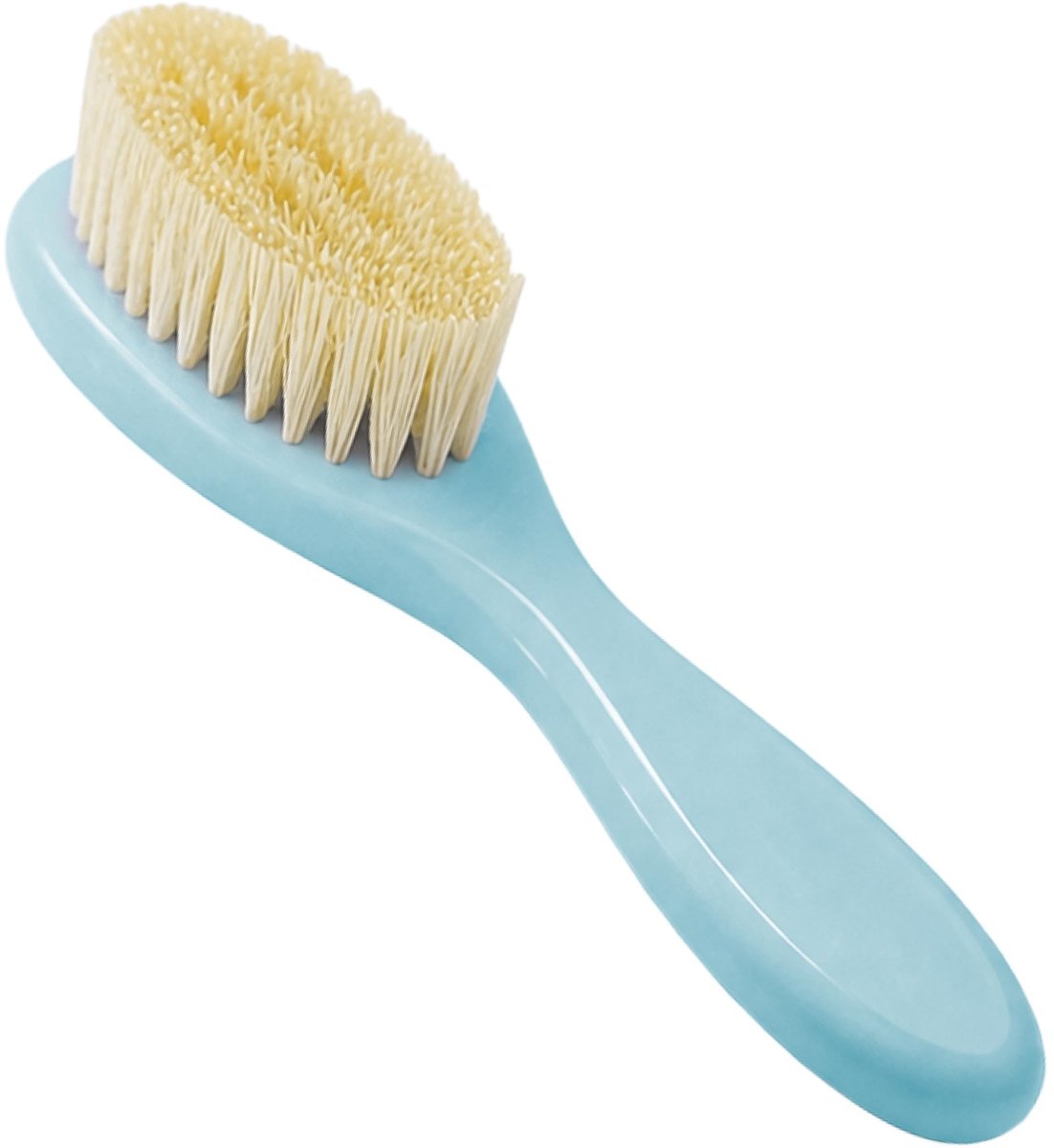 Babyborstel met natuurlijke haren - Extra zacht voor haarverzorging - Blauw