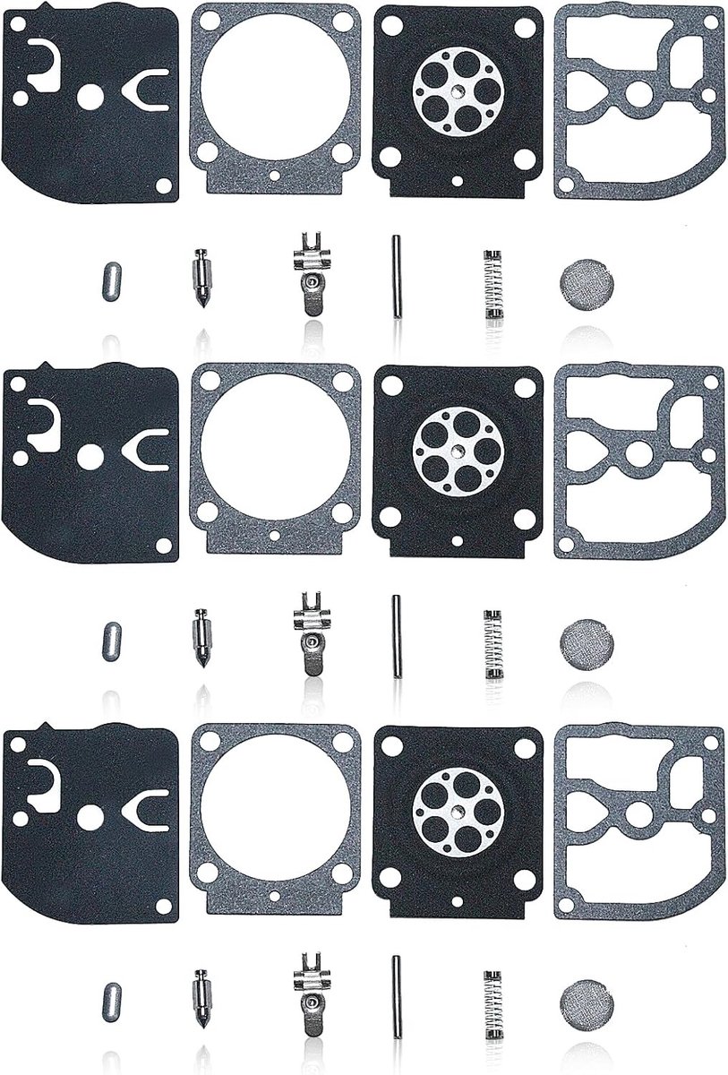 Reparatieset voor carburateurmembranen voor trimmers en heggenscharen, geschikt voor diverse modellen