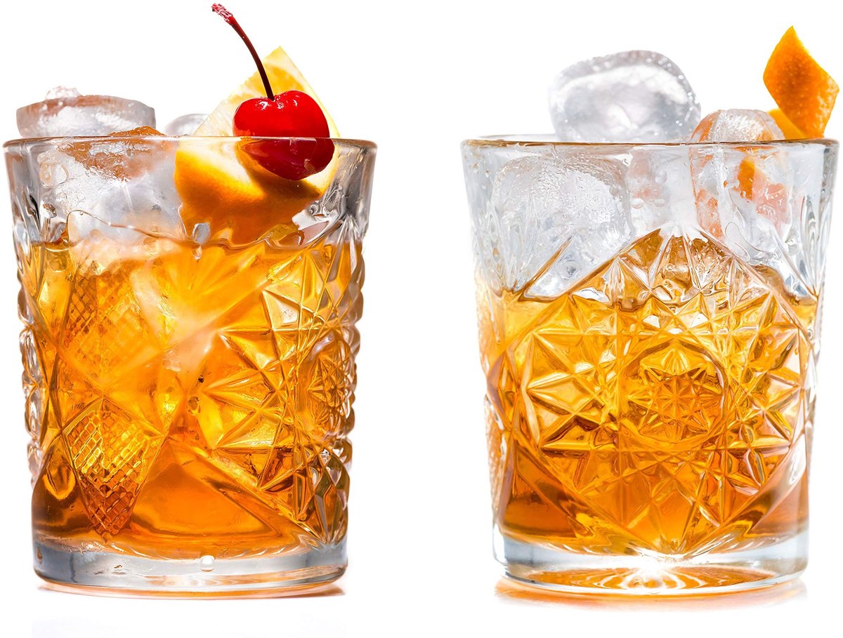 XL Glazen in Kristal Look - Voor Cocktail, Whisky en Sap - Set van 6